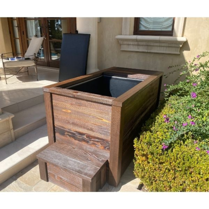 Kooru Handcrafted Redwood Cold Plunge Tub | Shou Sugi Ban | Ozone Filtration | 5 Finishes