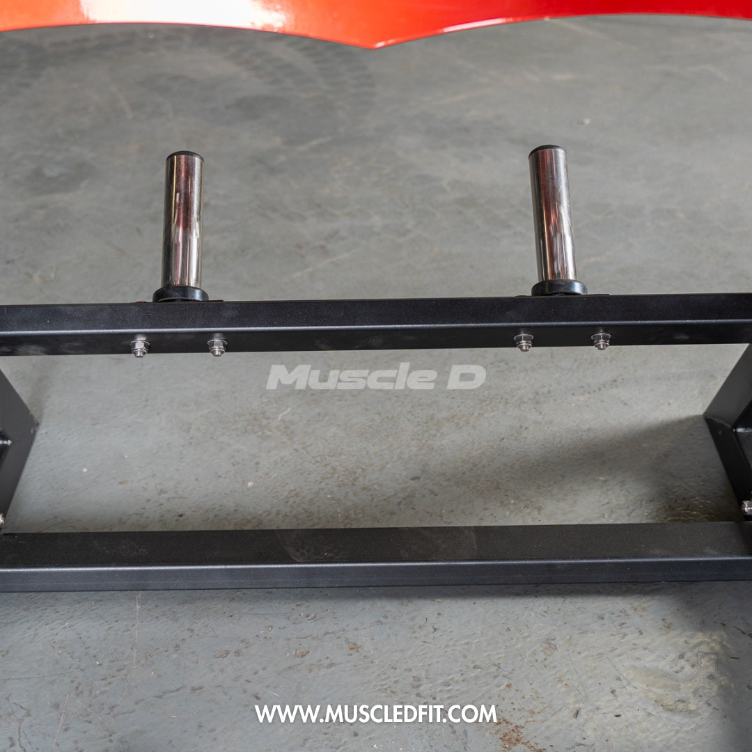 Muscle D Fitness Pro Strength Power Hack Squat — 1,200 lb Capacity, 11-Gauge Steel, Commercial