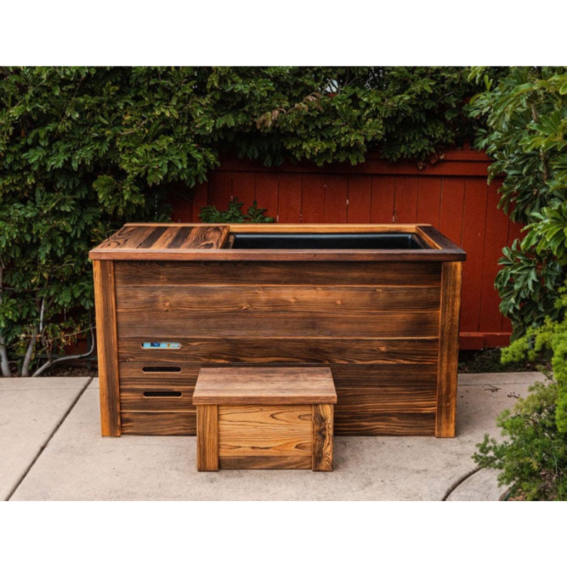 Kooru Handcrafted Redwood Cold Plunge Tub | Shou Sugi Ban | Ozone Filtration | 5 Finishes