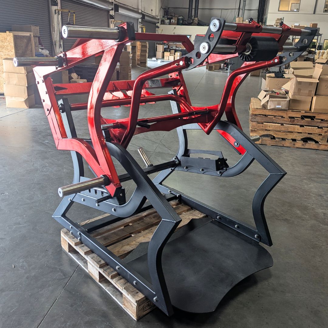 Muscle D Fitness Pro Strength Power Hack Squat — 1,200 lb Capacity, 11-Gauge Steel, Commercial