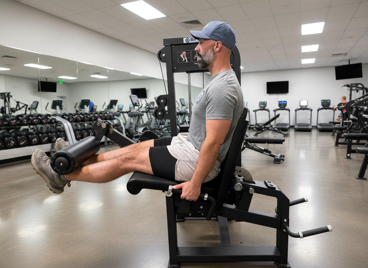 SFE Selectorized Leg Extension & Prone Leg Curl Combo — 250 lb Stack | Commercial Grade