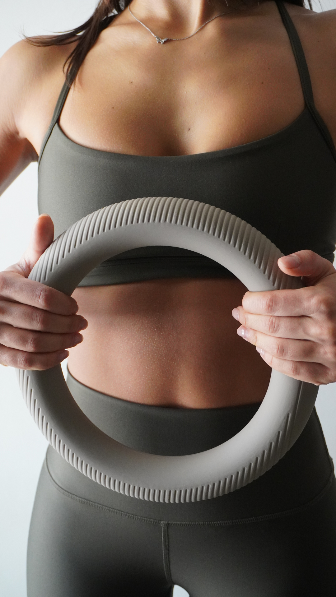 Dumbbell Ring | Silicone & Cast Iron | Multi-Grip | Pilates, Barre & Toning