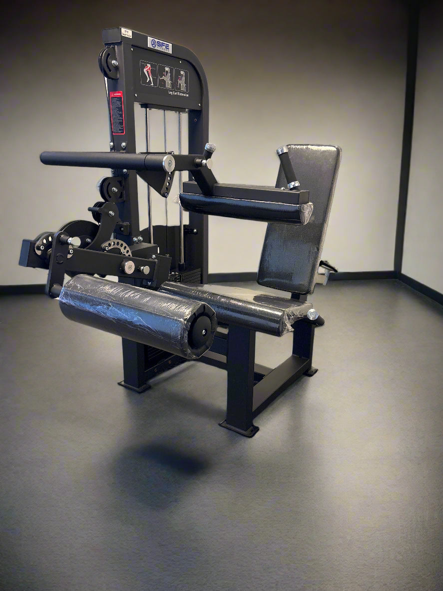 SFE Selectorized Seated Leg Extension & Leg Curl Machine — 250 lb Stack | Dual-Function Commercial