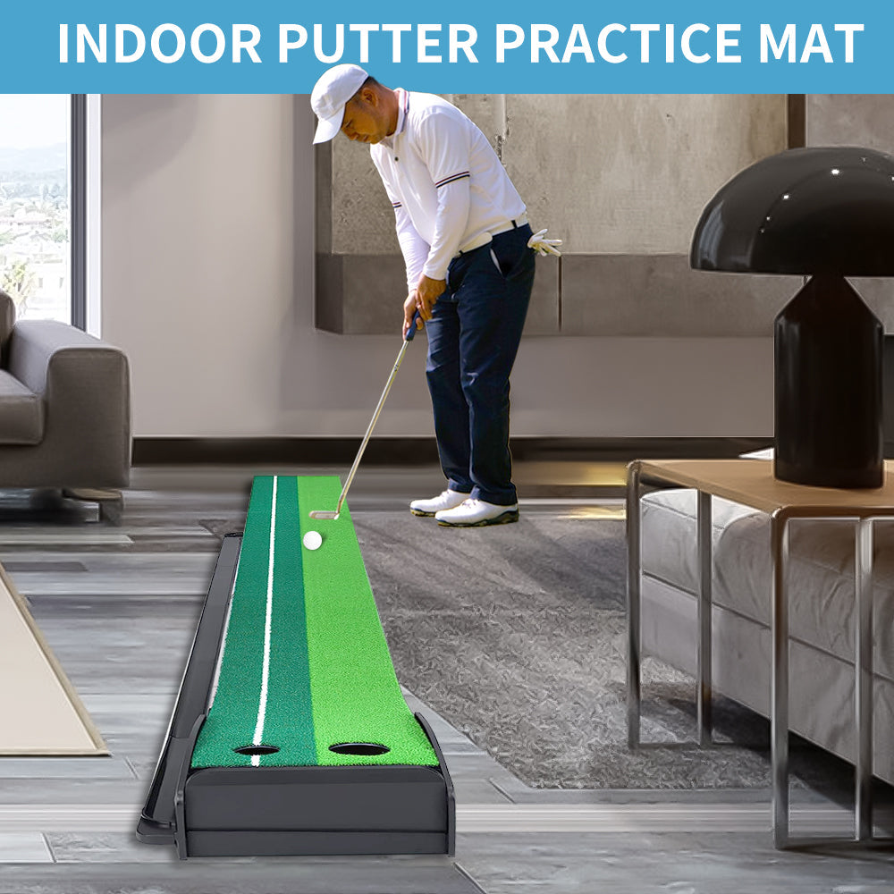 Premium Portable Golf Putting Mat | 8FT & 10FT | Practice at Home
