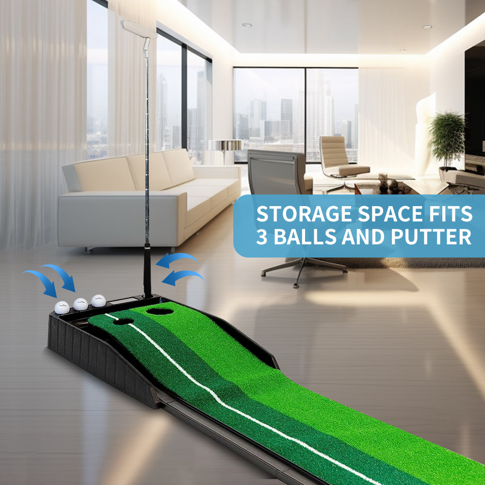 Premium Portable Golf Putting Mat | 8FT & 10FT | Practice at Home
