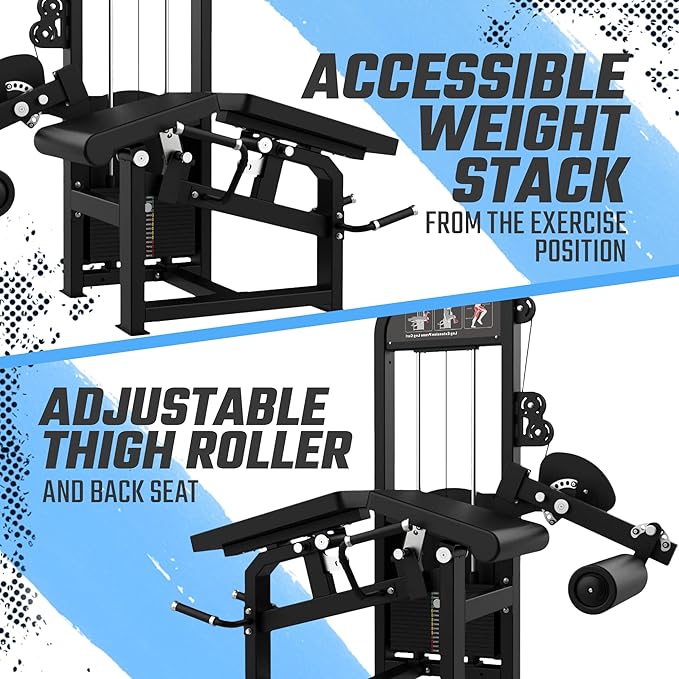 SFE Selectorized Leg Extension & Prone Leg Curl Combo — 250 lb Stack | Commercial Grade