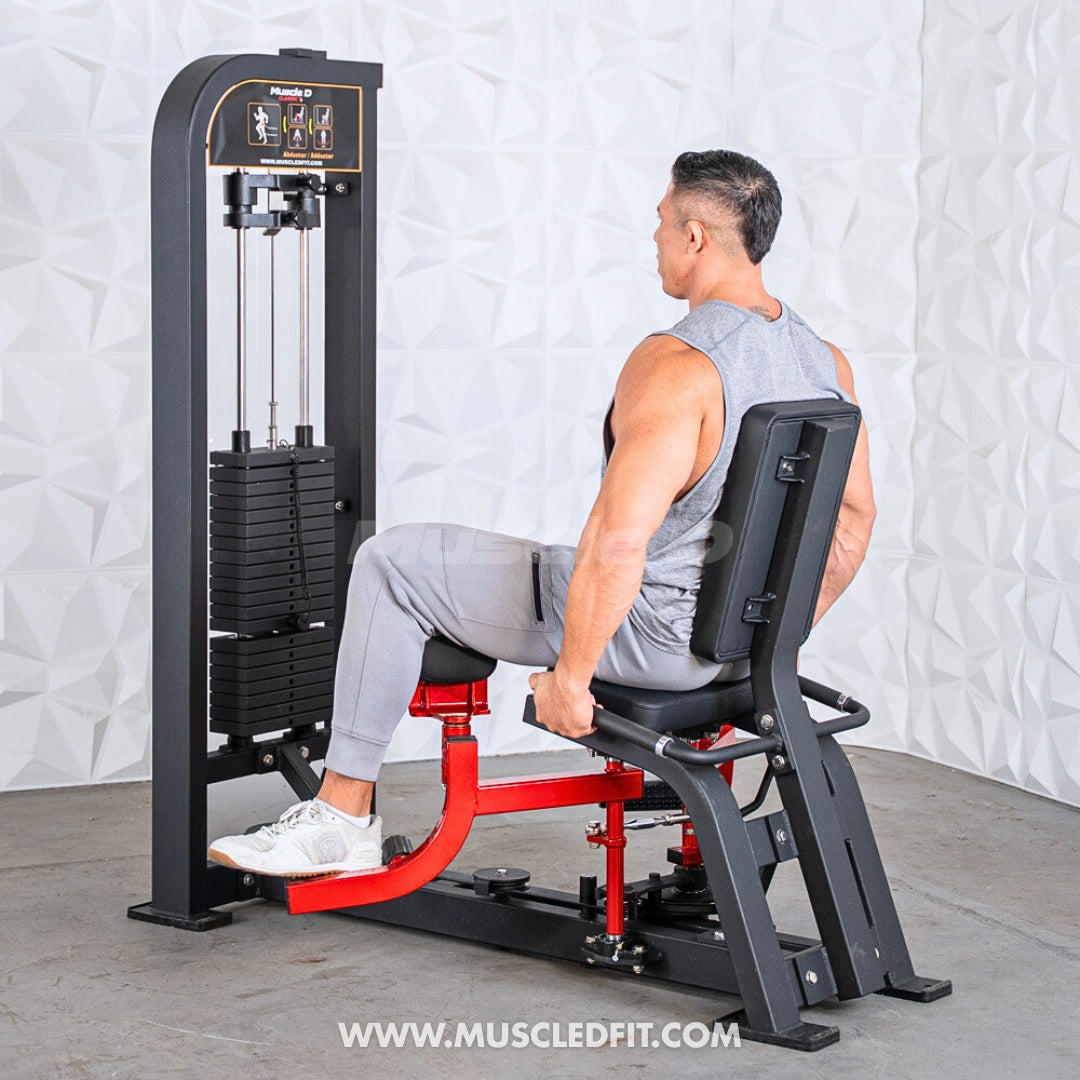 Muscle D Classic V2 Selectorized Inner & Outer Thigh Combo Machine — 200 lb Stack | Commercial Grade