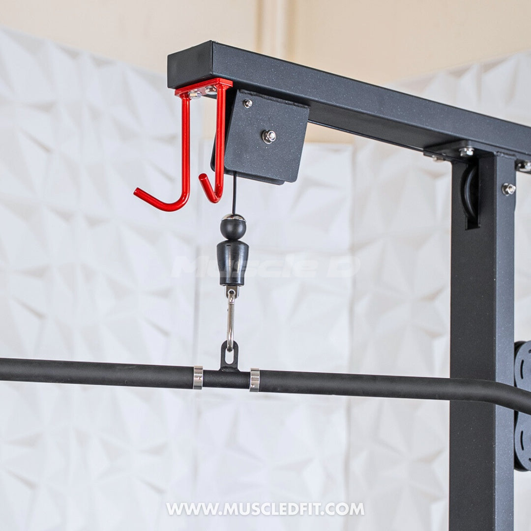 Muscle D Classic V2 Selectorized Lat Pulldown & Low Row Combo — 300 lb Stack | Commercial Grade