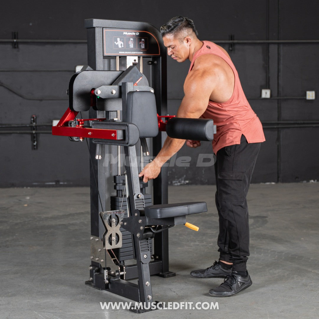 Classic V2 Selectorized Lateral Raise Machine – Commercial Shoulder Isolation | Muscle D