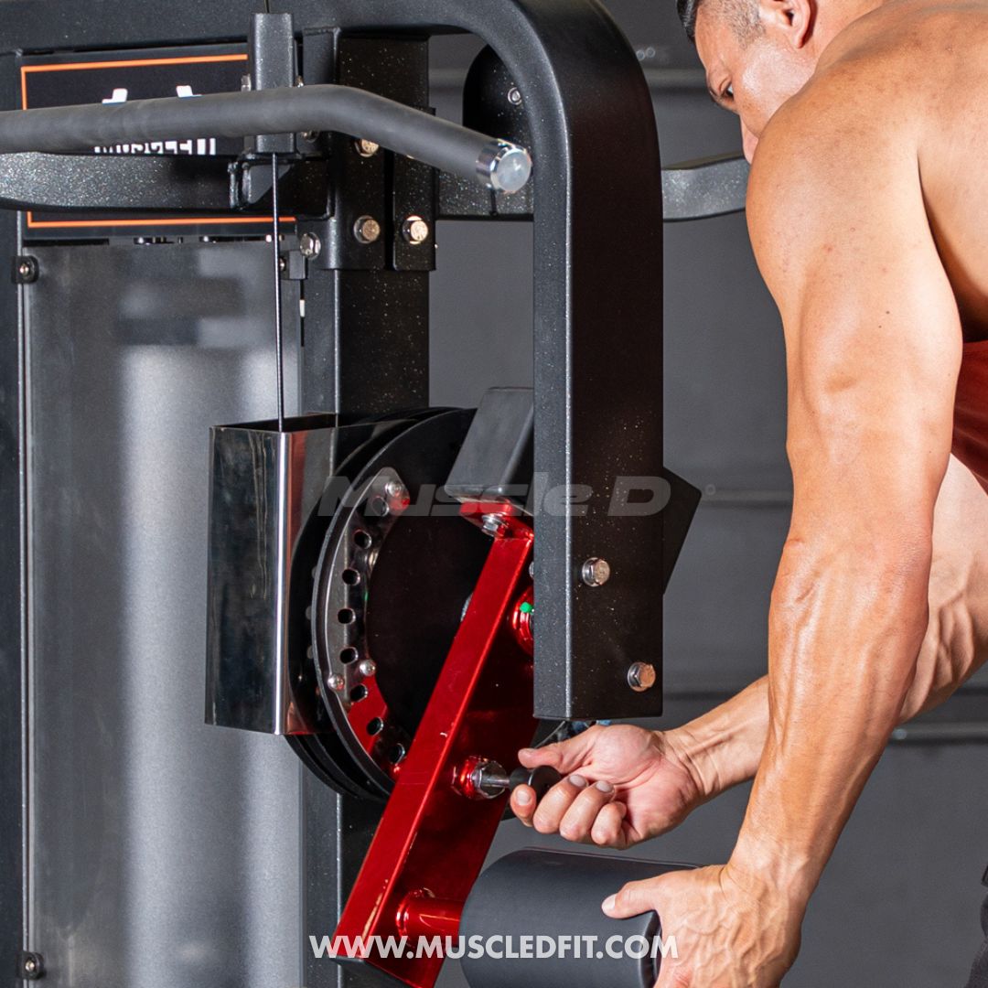 Muscle D Classic V2 Selectorized Multi-Hip Machine — 200 lb Stack | Hip & Glute Trainer | Commercial Grade