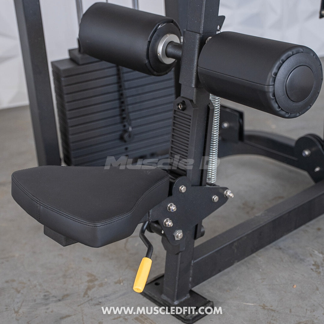 Muscle D Classic V2 Selectorized Seated Lat Pulldown Machine — 200 lb Stack | Commercial Grade