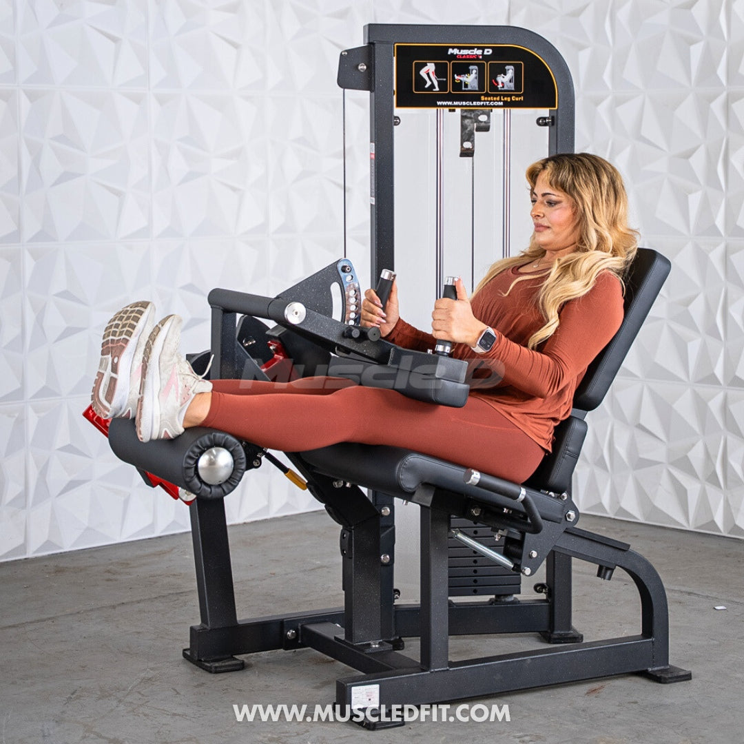 Classic V2 Selectorized Seated Leg Curl Machine – Muscle D Fitness