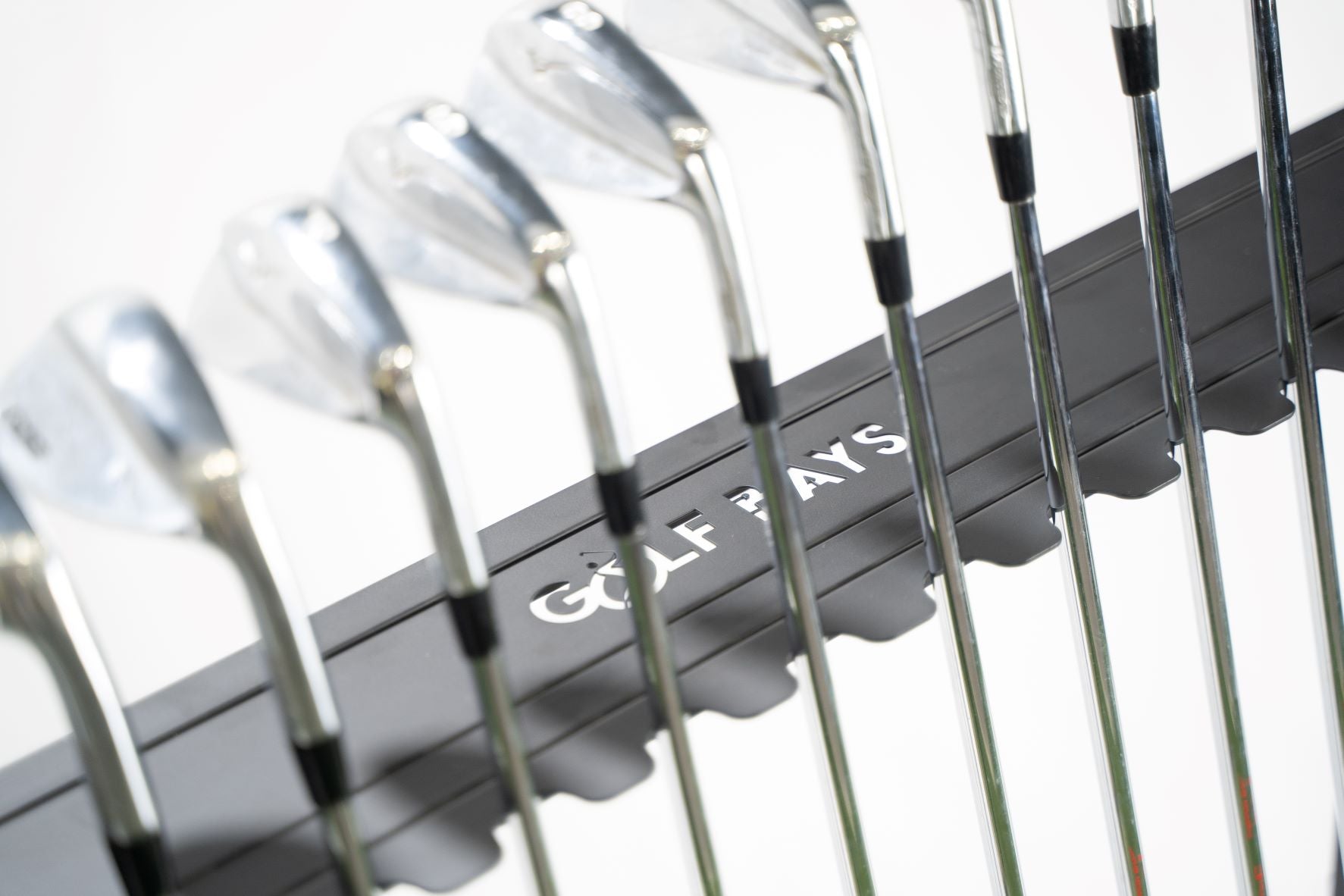 GolfBays Golf Club Storage Rack — Holds 14 Clubs | Indoor Golf Equipment Shelf