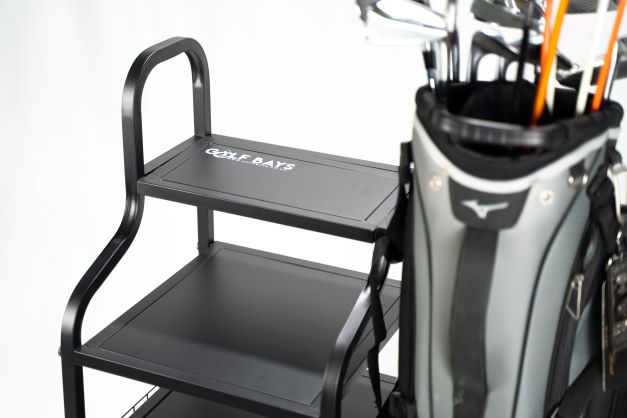 GolfBays Single Golf Bag Display & Storage Organiser — Premium Materials | Space-Efficient Design