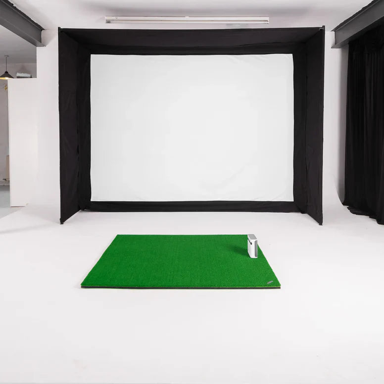 GolfBays EasySim Golf Simulator Enclosure — 10'9" W x 8'2" H | Integrated Impact Screen & Frame