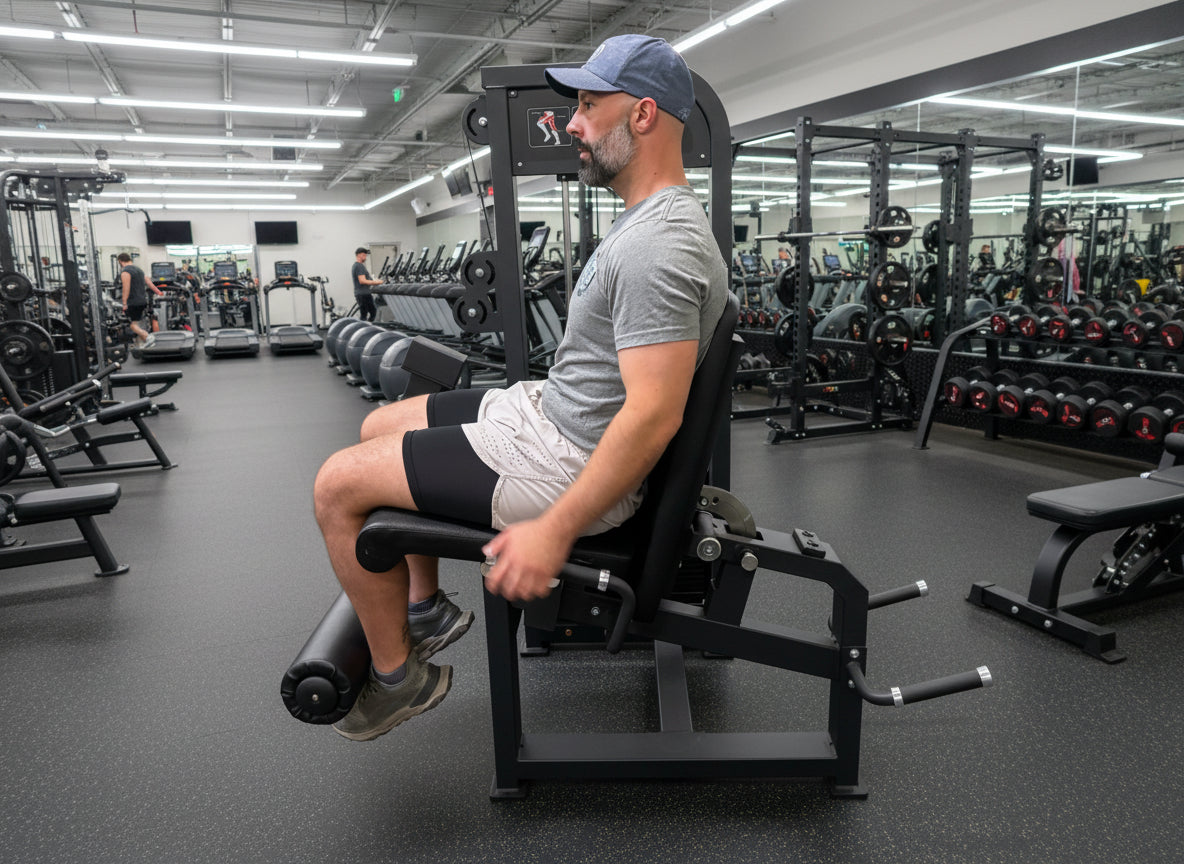 SFE Selectorized Leg Extension & Prone Leg Curl Combo — 250 lb Stack | Commercial Grade
