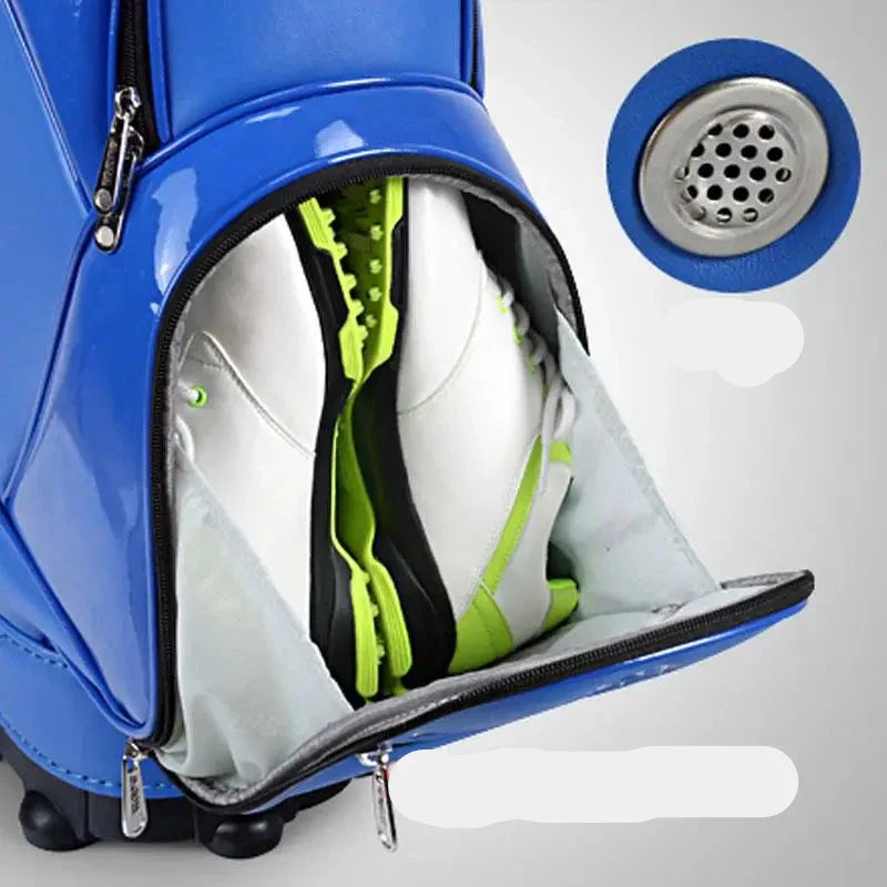 Premium Large Capacity Golf Trolley Bag — Waterproof PU Cart Bag