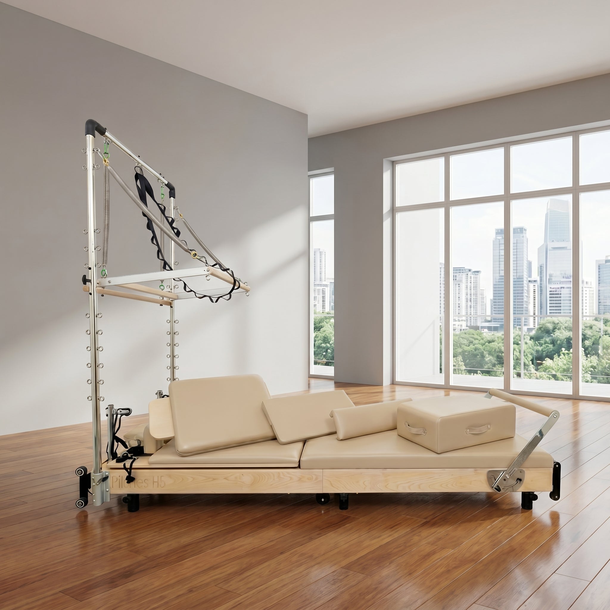 Janet Elite Plus | Foldable Pilates Reformer | Maple Wood | 6 Springs | Optional Tower | Home & Studio