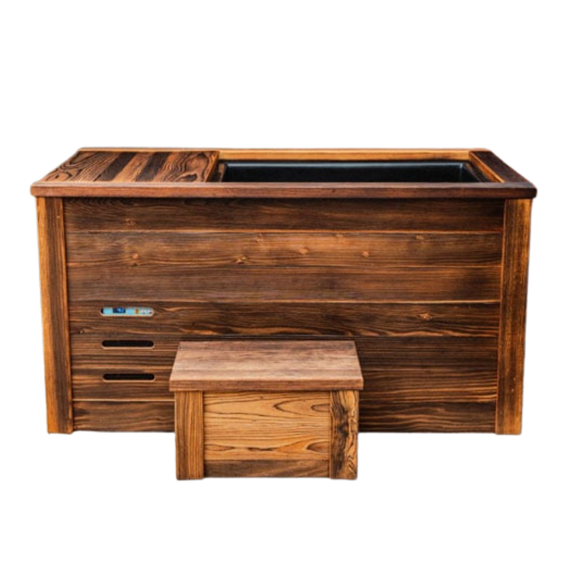 Kooru Handcrafted Redwood Cold Plunge Tub | Shou Sugi Ban | Ozone Filtration | 5 Finishes
