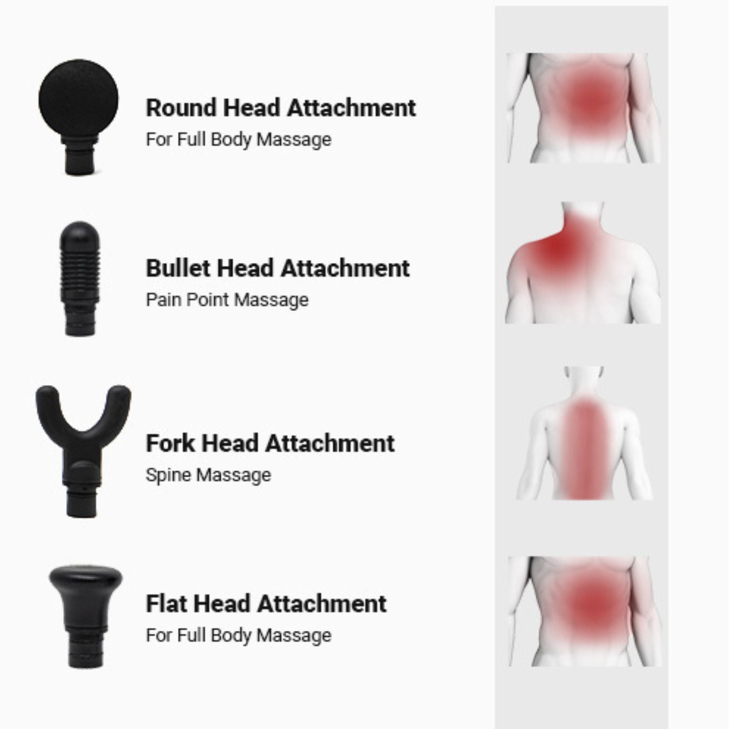 iReliev Percussion Massage Gun — 3-Speed Deep Tissue Relief, Ergonomic One-Button Design