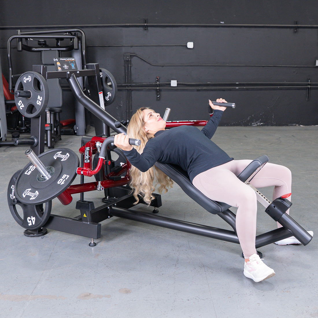 Muscle D Fitness Power Leverage V2 Incline Pec Fly — Iso-Lateral, Plate-Loaded, Commercial