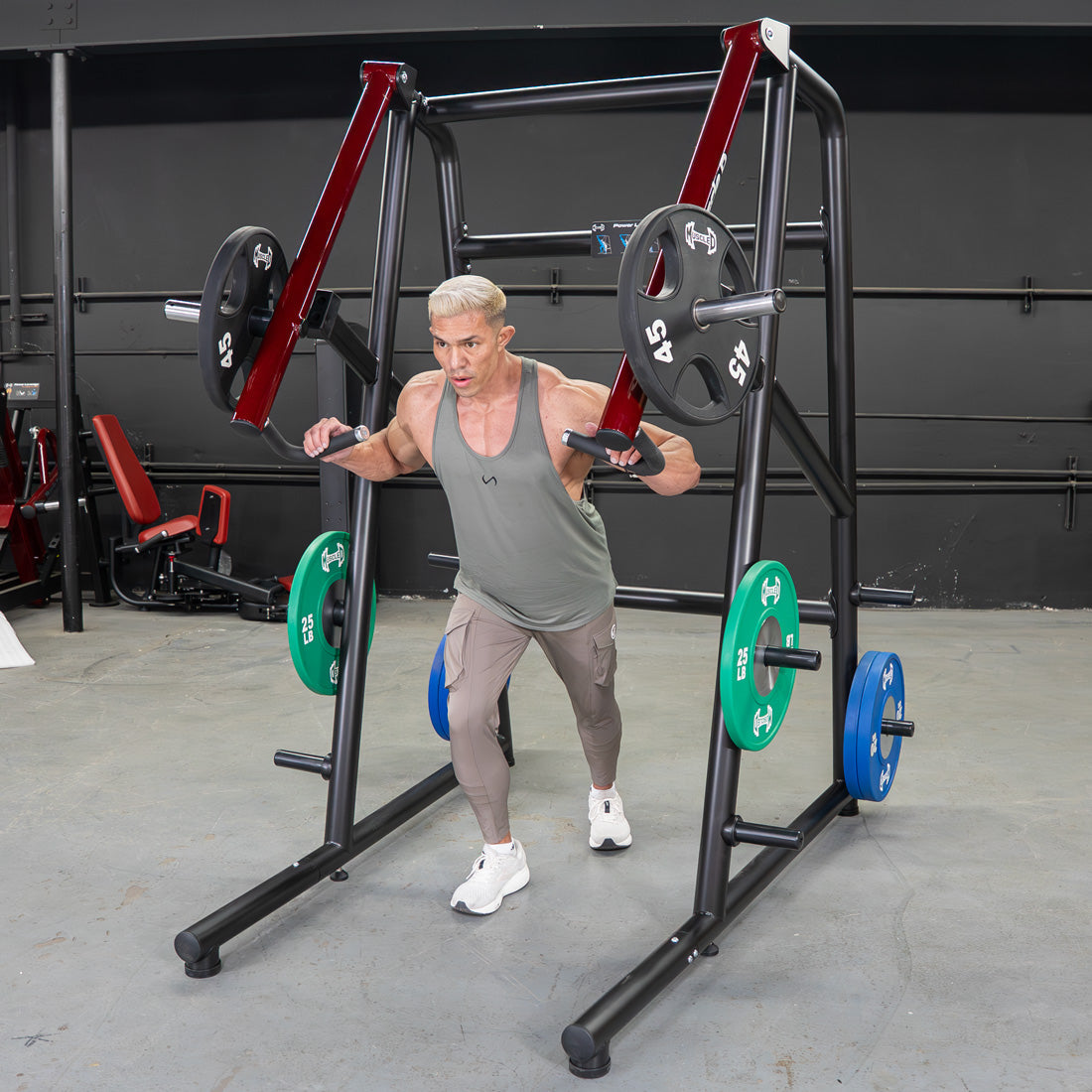 Muscle D Fitness Power Leverage V2 Jammer — Iso-Lateral, Plate-Loaded, Athletic Performance