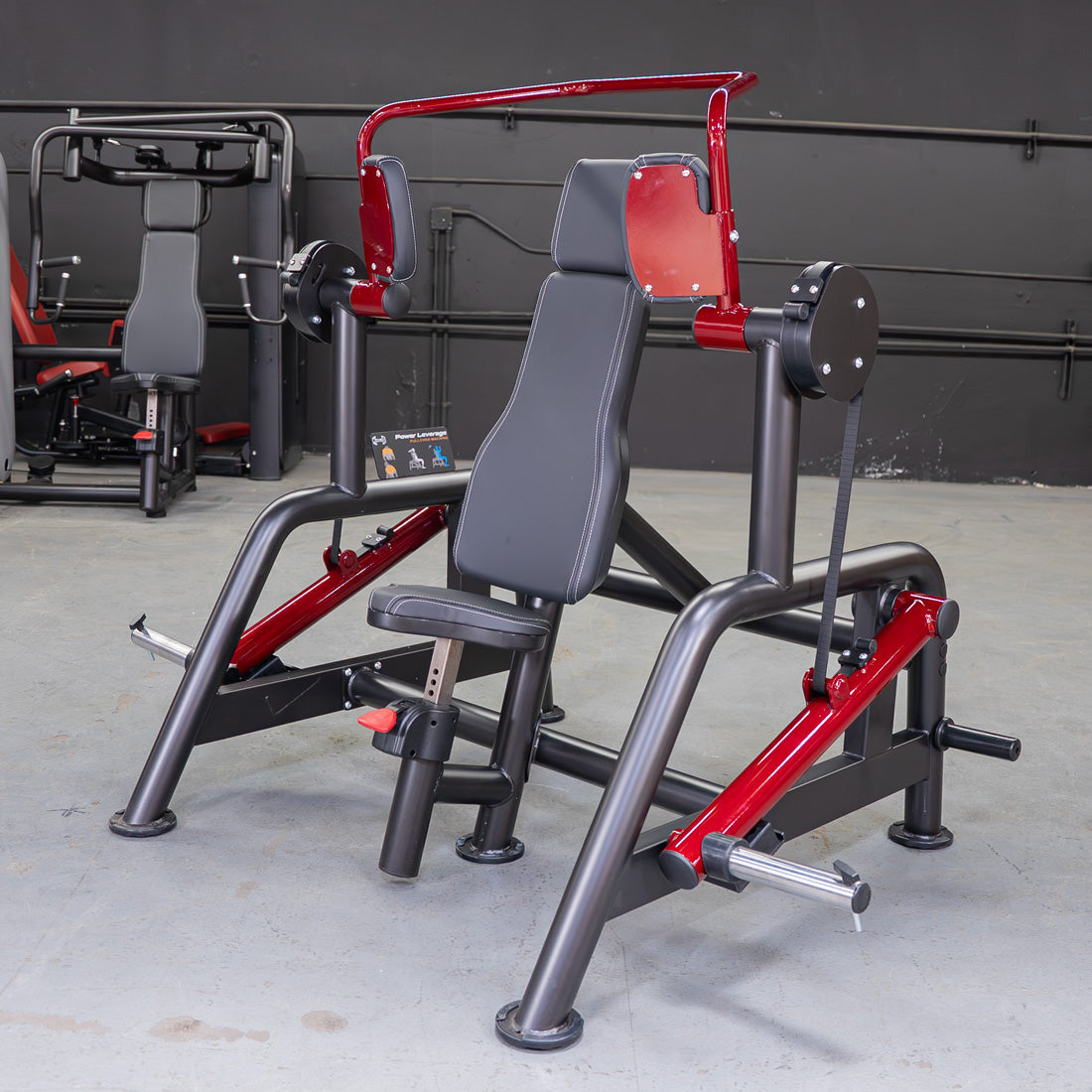 Muscle D Fitness Power Leverage V2 Pullover — Plate-Loaded Lat & Chest Machine, Commercial