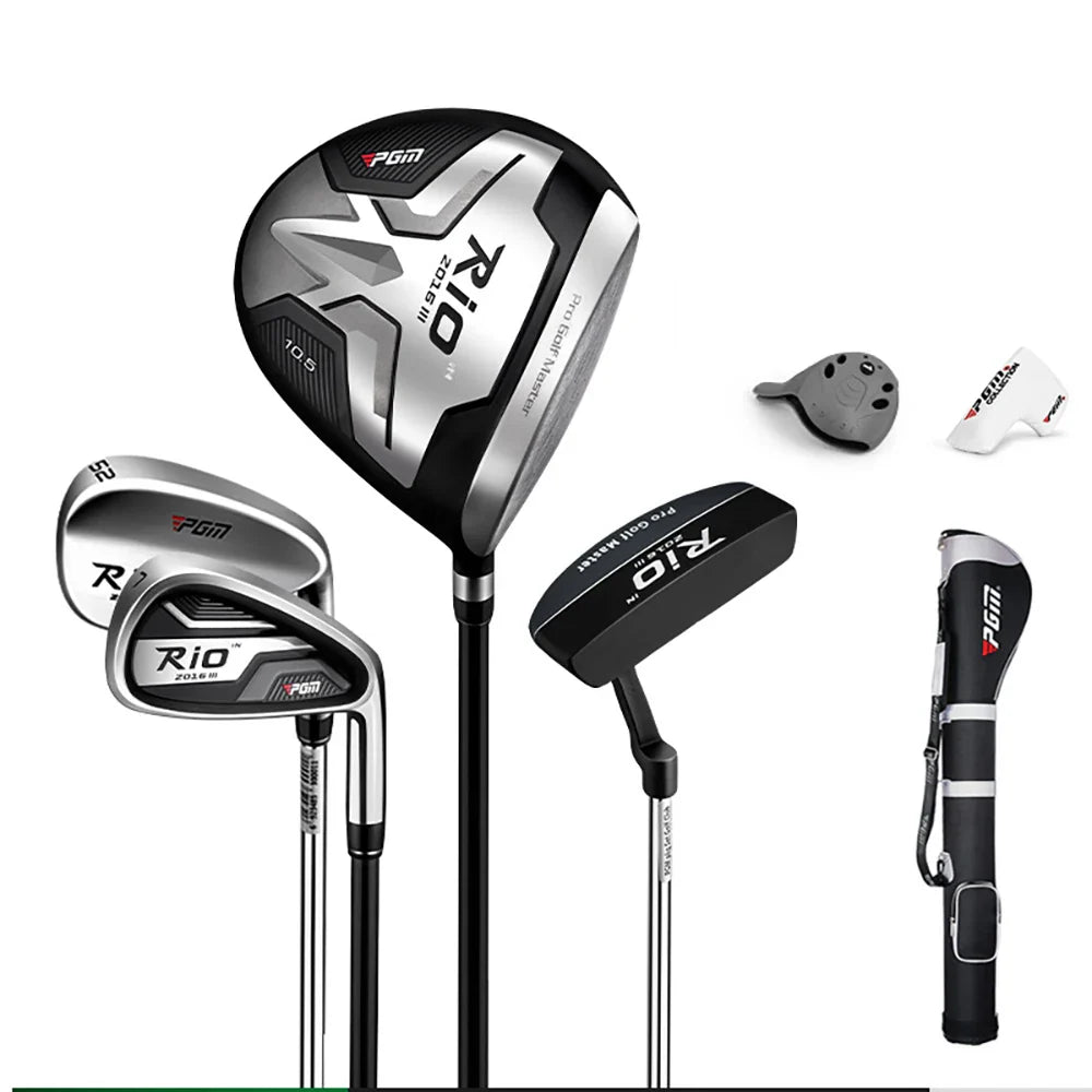 12-Piece Men's Right-Handed Golf Club Set with Bag — Graphite & Steel Shafts