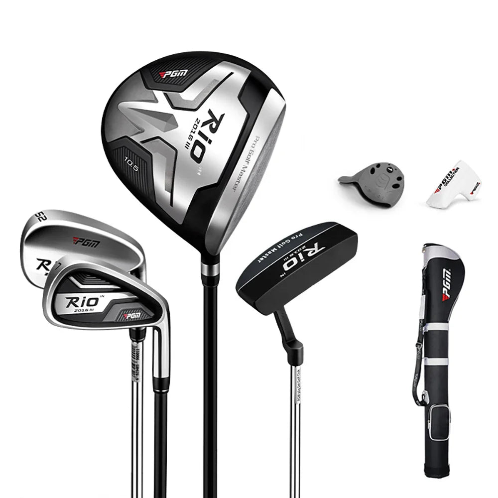 12-Piece Men's Right-Handed Golf Club Set with Bag — Graphite & Steel Shafts