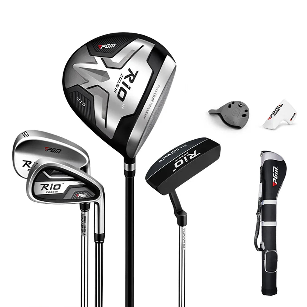 12-Piece Men's Right-Handed Golf Club Set with Bag — Graphite & Steel Shafts