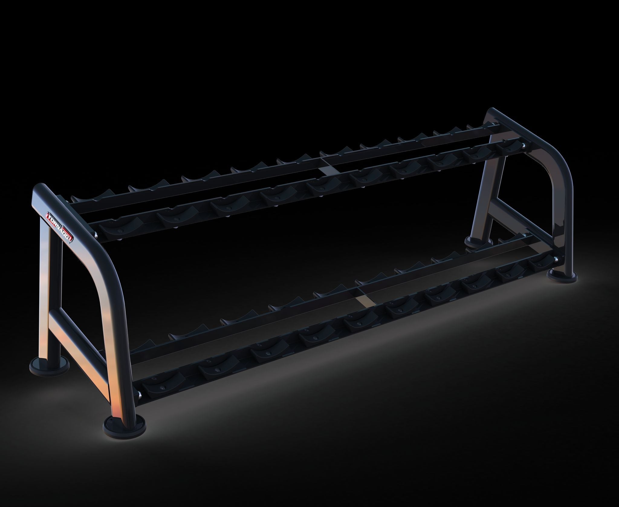 Muscle D Fitness Sweet 2-Tier Dumbbell Rack — Compact Free Weight Storage