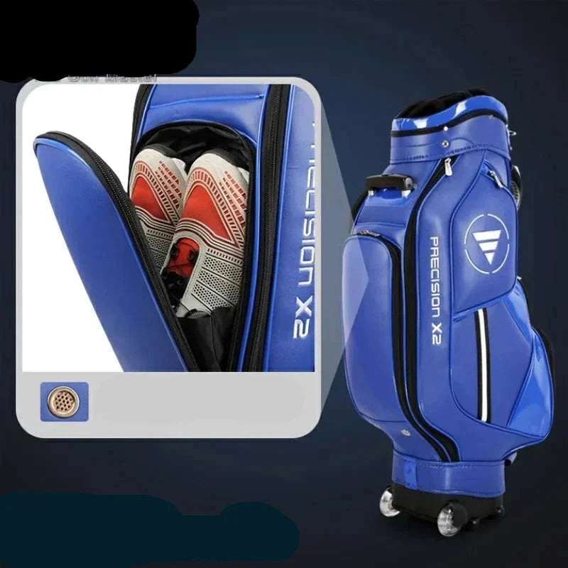 All-in-One Golf Package — Waterproof PU Stand Bag with Wheel