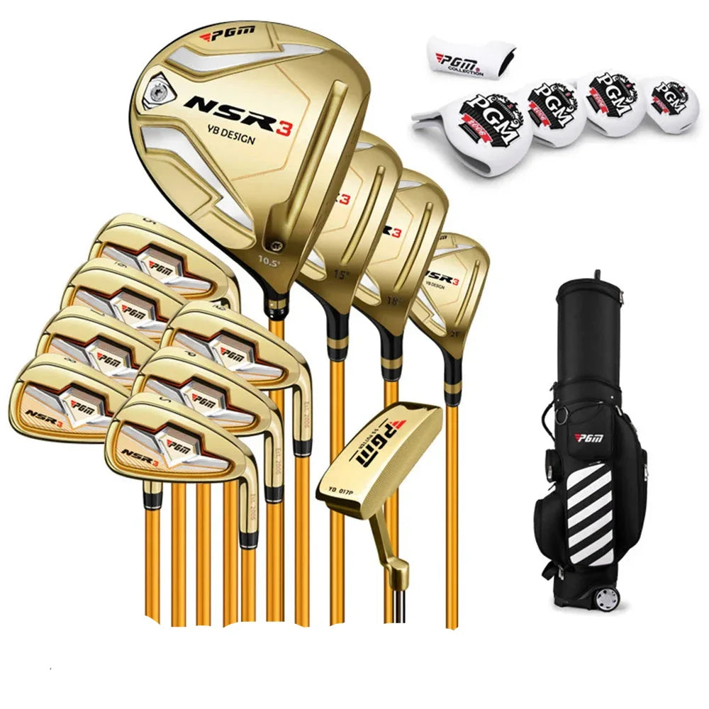 Professional Left-Handed Golf Set — Graphite & Steel Shafts with Bag