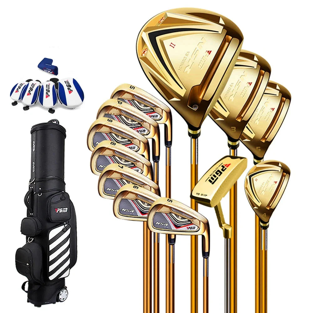Professional Left-Handed Golf Set — Graphite & Steel Shafts with Bag