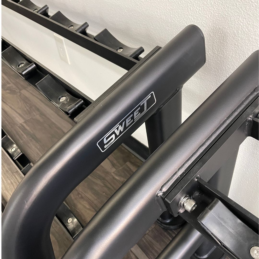Muscle D Fitness Sweet 2-Tier Dumbbell Rack — Compact Free Weight Storage