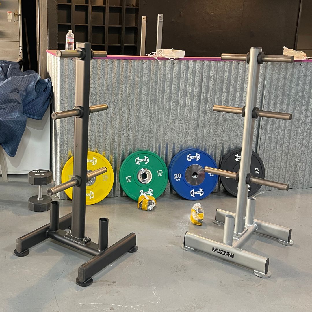 Muscle D Fitness Sweet Olympic Plate Tree — Multi-Tier Heavy-Duty Storage