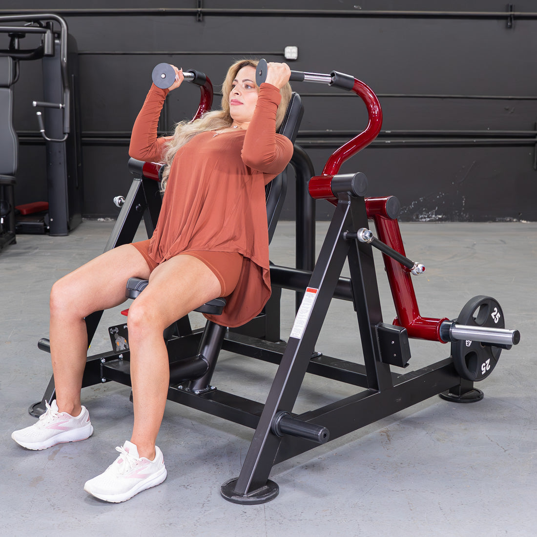 Muscle D Fitness Power Leverage V2 Hammer Grip Triceps Machine — Iso-Lateral, Plate-Loaded