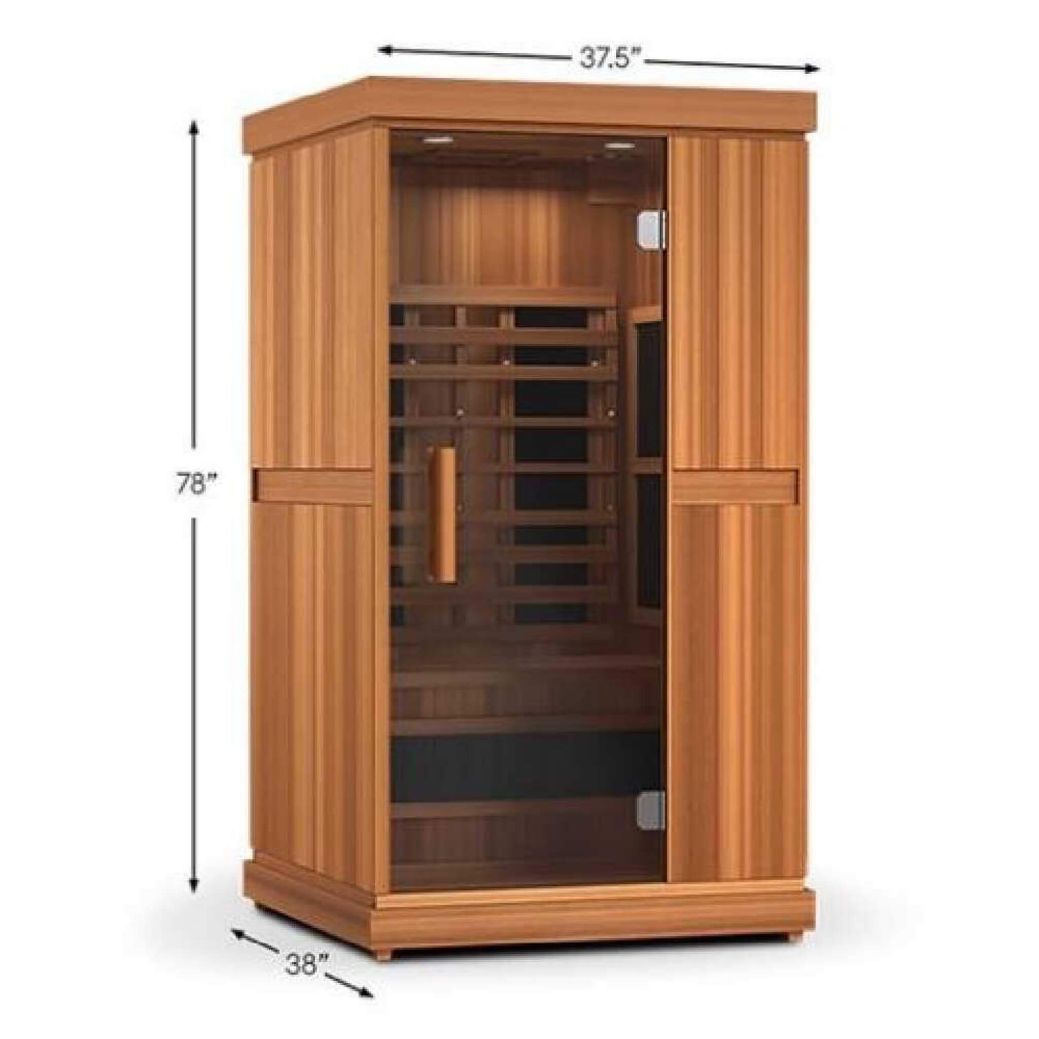Finnmark FD-1 Full Spectrum Infrared Sauna — 1-Person | Cedar & Aspen | Bluetooth Audio