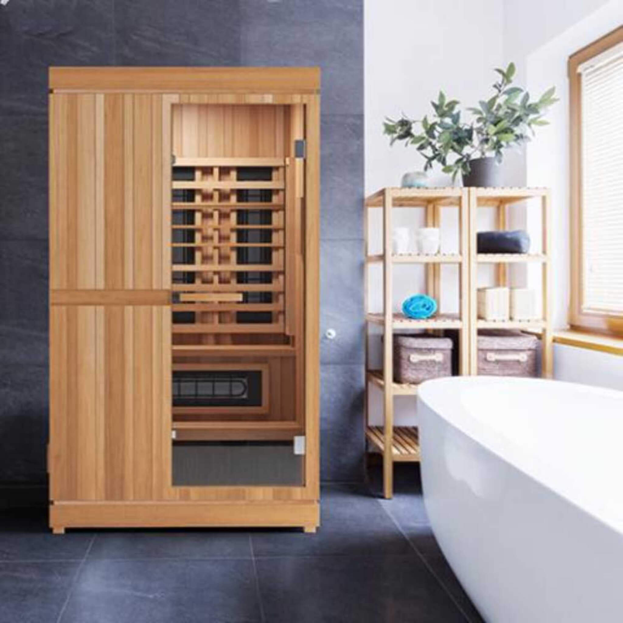 Finnmark FD-4 Trinity — 2-Person Infrared, Steam & Red Light Therapy Sauna Combo