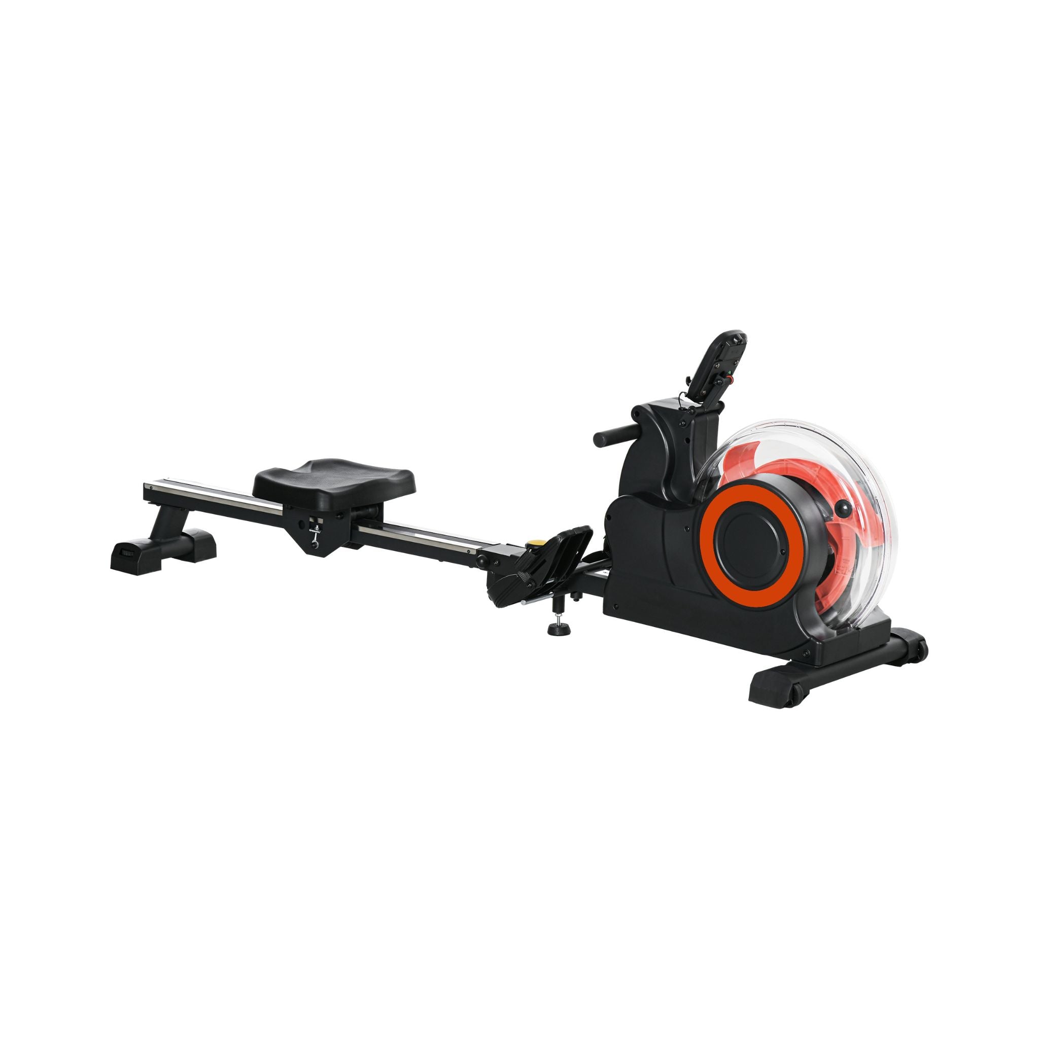 Rovix Foldable Water Rowing Machine — Self-Regulating Resistance | LCD Monitor | 264 lb Capacity