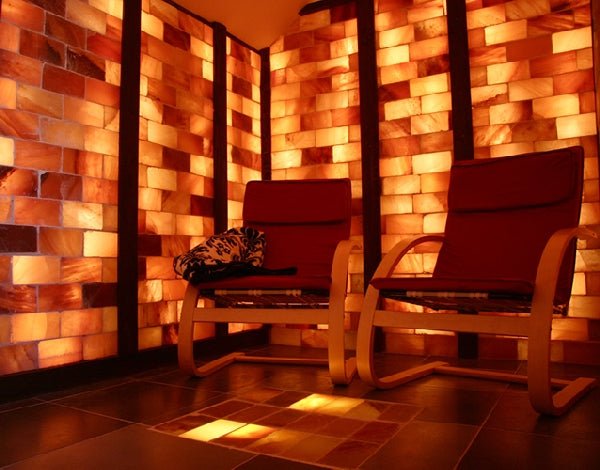 Himalayan Salt Sauna Bricks — 144 Bricks, 32 Sq Ft Coverage (8"x4"x2")