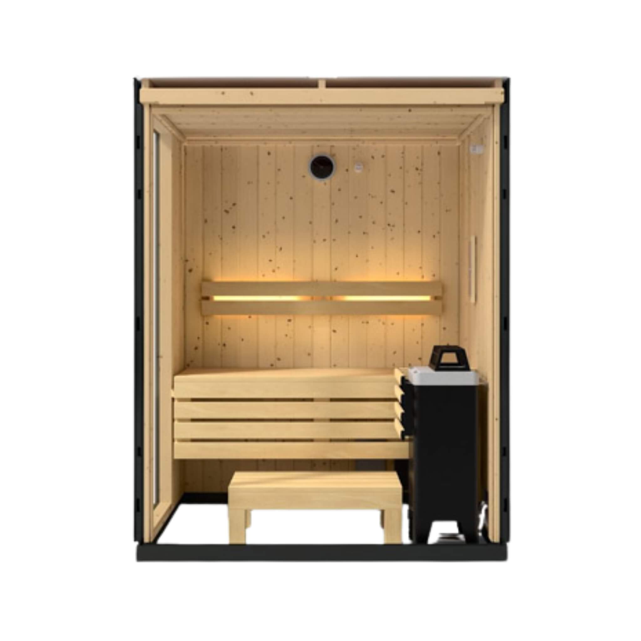 Kohler C1 Indoor Sauna | Graphite Gray | FERO Heater | Freestanding & Alcove | 2, 3 & 5 Person