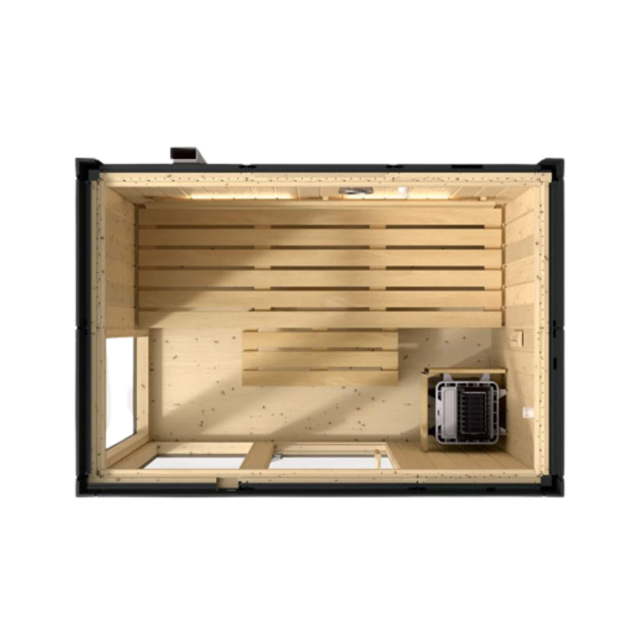 Kohler C1 Indoor Sauna | Graphite Gray | FERO Heater | Freestanding & Alcove | 2, 3 & 5 Person
