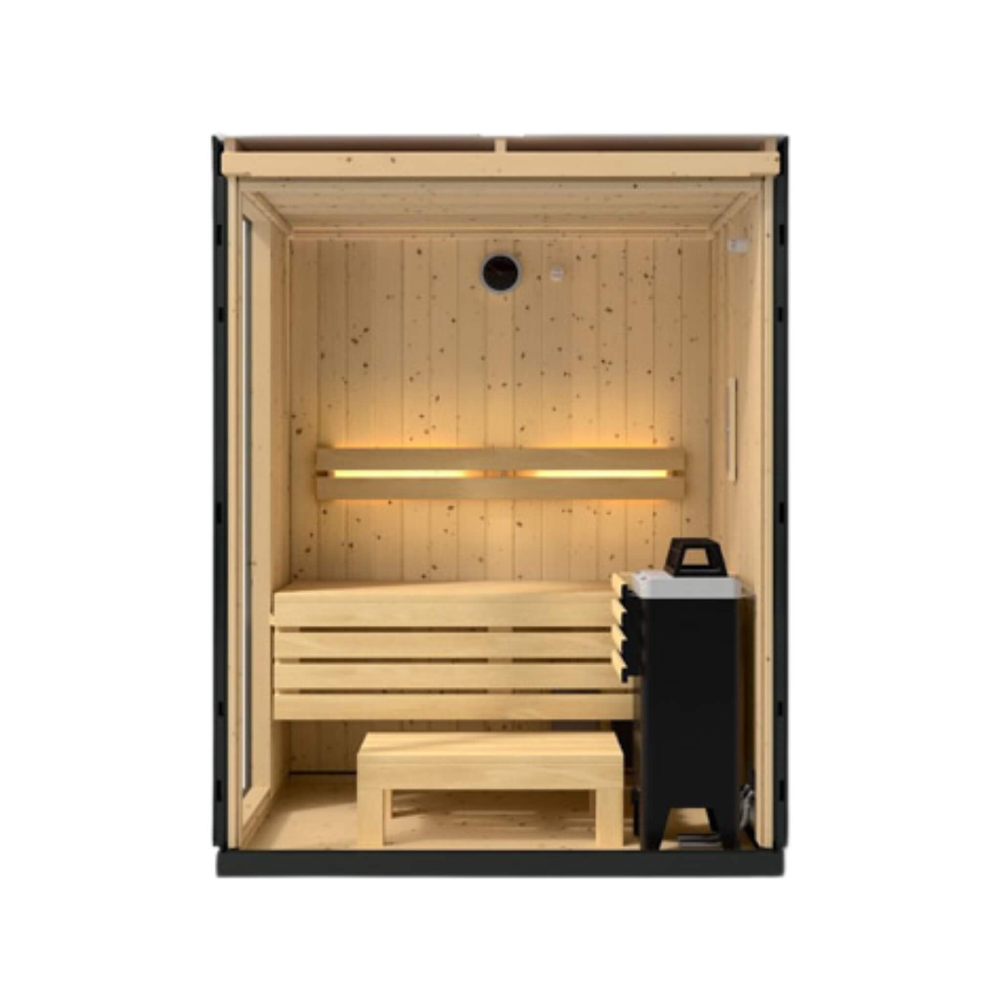 Kohler C1 Indoor Sauna | Graphite Gray | FERO Heater | Freestanding & Alcove | 2, 3 & 5 Person