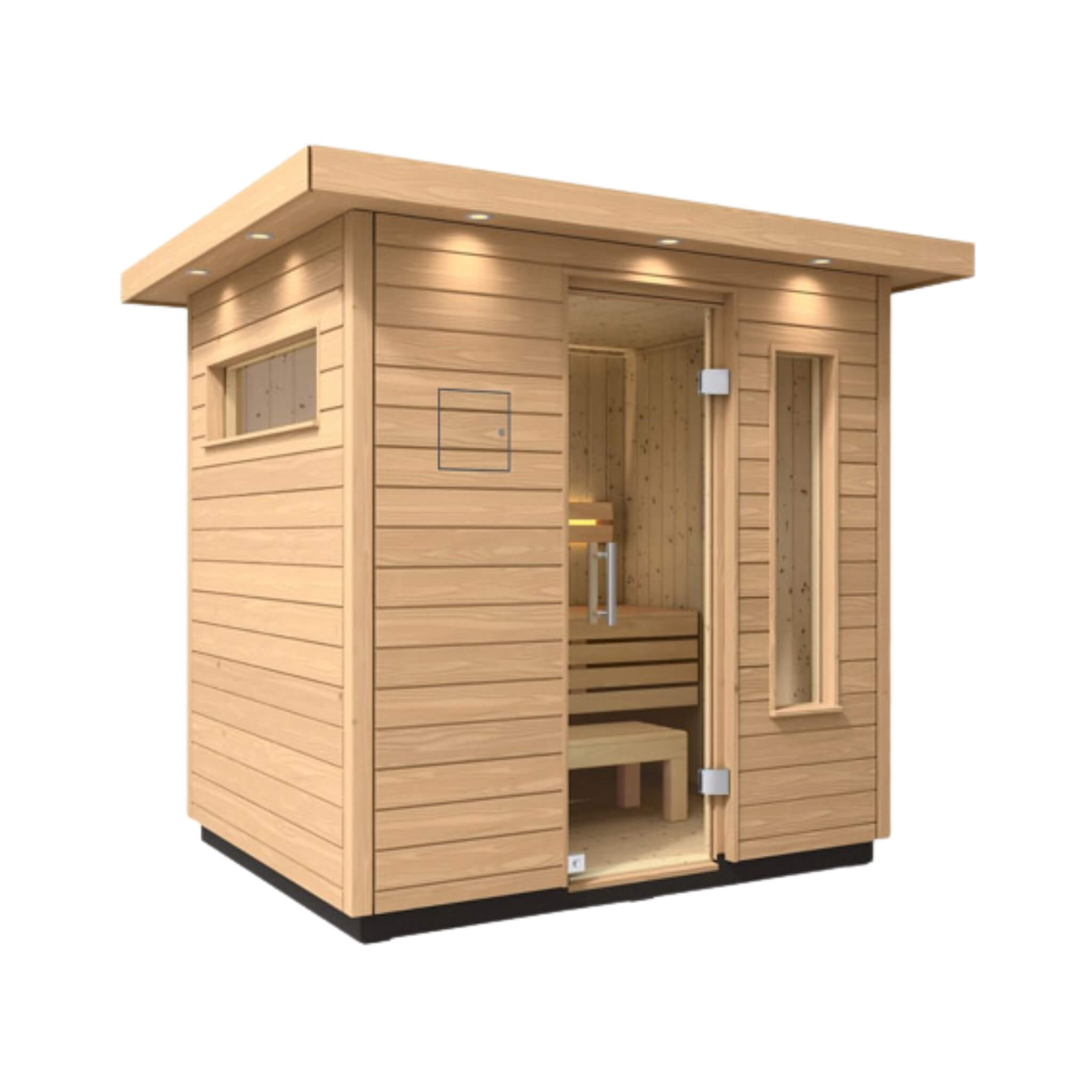 Kohler C2 Outdoor Sauna | Douglas Fir & Scandinavian Spruce | FERO Heater | 3, 5 & 6 Person