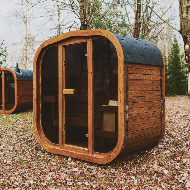 Patio Elegance MW20 — Large Outdoor ThermoWood Sauna | Harvia-Powered | Premium Backyard Wellness