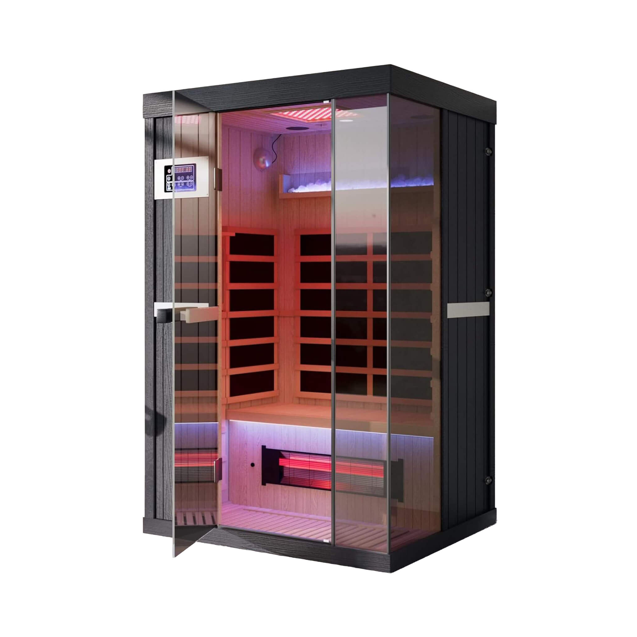 Thermora Pandora | Full-Spectrum Infrared Sauna for Two | Red Light Therapy + Himalayan Salt