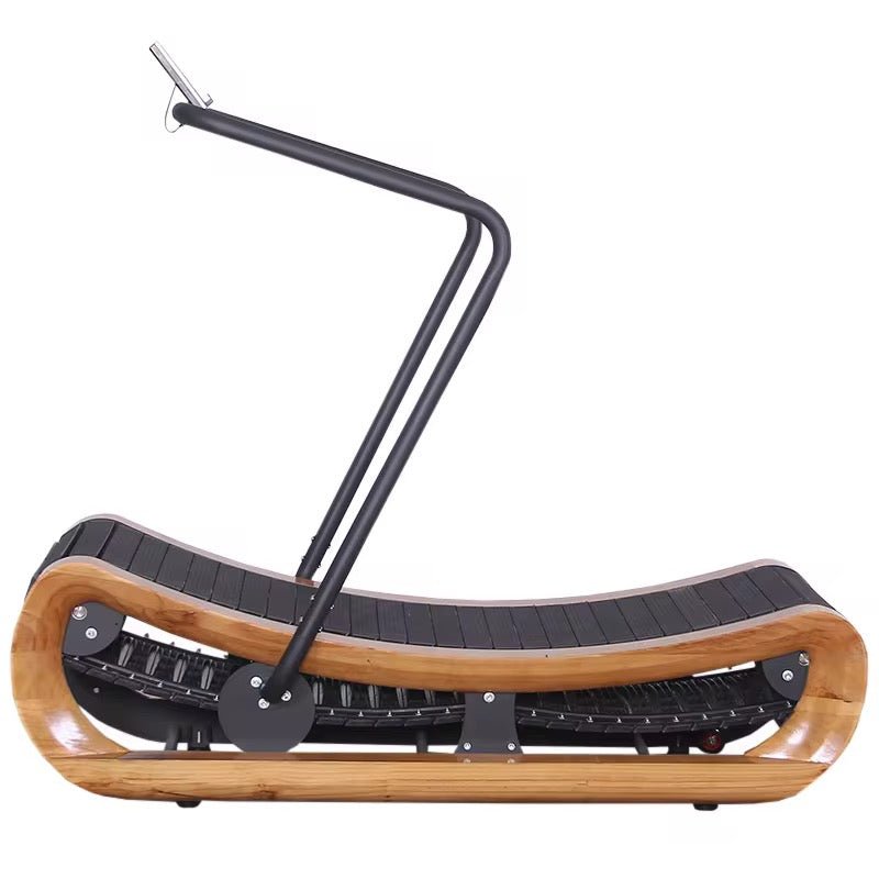 MedEq R2000 Solid Wood Curved Treadmill | Self-Powered Luxury Trainer