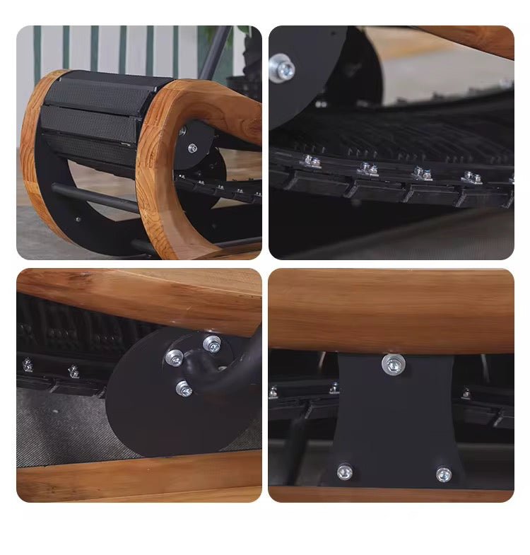MedEq R2000 Solid Wood Curved Treadmill | Self-Powered Luxury Trainer