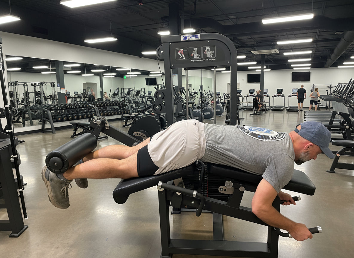 SFE Selectorized Leg Extension & Prone Leg Curl Combo — 250 lb Stack | Commercial Grade
